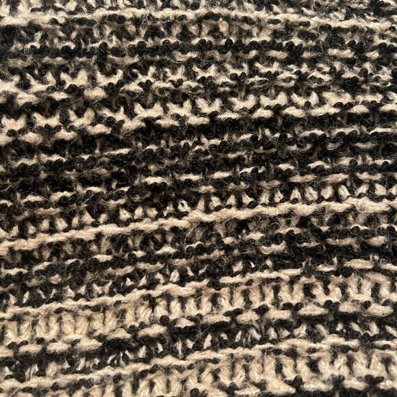 ZARA KNITS Oversized Chunky Knit Cardigan Sweater Ecru Black 3859/131 Sz Small - Picture 11 of 14